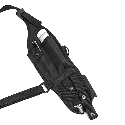 LUITON Radio Shoulder Holster Left Side Chest Harness Holder for Two Way Radios Walkie Talkie Rescue Essentials