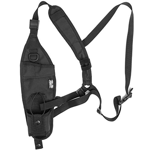 LUITON Radio Shoulder Holster Left Side Chest Harness Holder for Two Way Radios Walkie Talkie Rescue Essentials