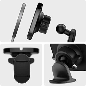 Spigen Mag Fit Phone Holder Dashboard Car Mount Designed for Magsafe (2022 Updated Design)(Charger Not Included)(Requires USB-C Car Charger)