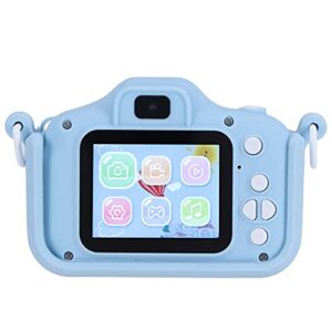 1080p kids digital camera, 2inch screen, front and rear dual camera, gifts toys for 3-10 year old girl boy