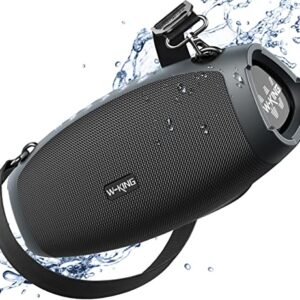 W-KING Portable Loud Bluetooth Speakers with Subwoofer, 70W Portable Outdoor Speakers Bluetooth Wireless Waterproof, Triple Passive Radiators-Deep Bass/Hi-fi Audio/DSP/42H/Power Bank/TF/AUX/EQ/Opener