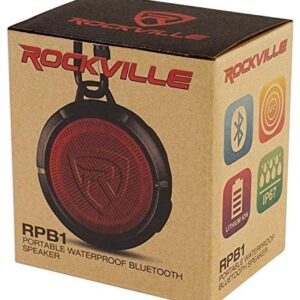 Rockville RPB1 10 Watt Waterproof Portable Handheld Bluetooth Speaker+NFC Loud!, Black