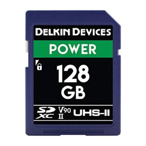 delkin devices 128gb power sdxc uhs-ii (v90) memory card (ddsdg2000128)