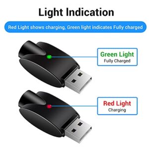 AoKai Smart USB Charger, Compatible for USB Adapter with LED Indicator, Upgraded Version Intelligent Overcharging Protection, Black