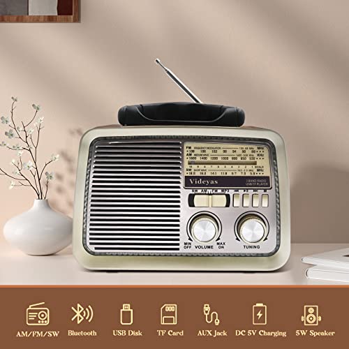 Videyas Am Fm Radio Vintage Radio Retro Radio Portable Radio Shortwave Radio Vintage Radio With