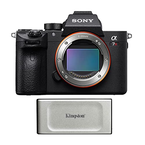 Sony Alpha a7R III A Full-Frame Mirrorless Camera Body (ILCE7RM3A/B, New Version) Bundle with Kingston XS2000 2TB High Performance Pocket-Sized External SSD (2 Items)