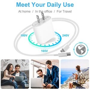 20Watt USB C Fast Charger for 2022/2021/2020/2018 iPad Pro 12.9 inch, iPad Pro 11 inch, New iPad Air 5th/4th, iPad 10th Generation, iPad Mini 6, PD Wall Charger with 6.7Foot USB C to C Charging Cable