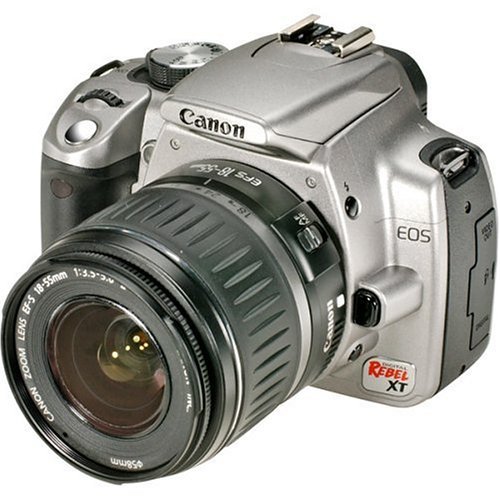 Canon Digital Rebel XT DSLR Camera with EF-S 18-55mm f/3.5-5.6 Lens (Silver-OLD MODEL)