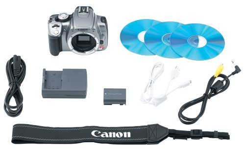 Canon Digital Rebel XT DSLR Camera with EF-S 18-55mm f/3.5-5.6 Lens (Silver-OLD MODEL)