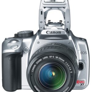 Canon Digital Rebel XT DSLR Camera with EF-S 18-55mm f/3.5-5.6 Lens (Silver-OLD MODEL)