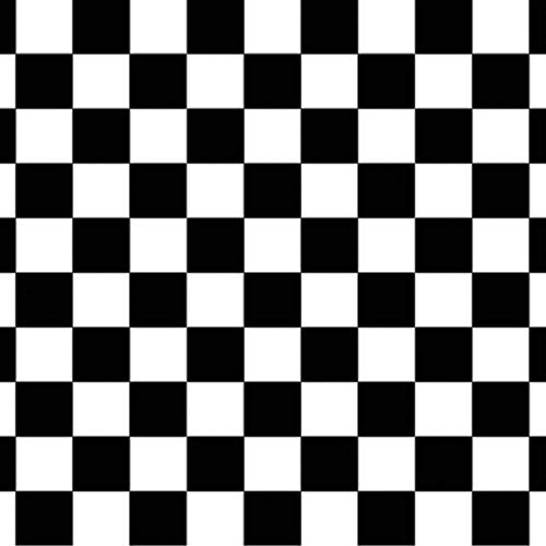 Beistle Black and White Checkered Photo Backdrop, 4' x 30'