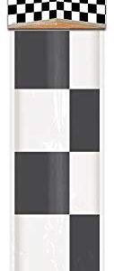 Beistle Black and White Checkered Photo Backdrop, 4' x 30'