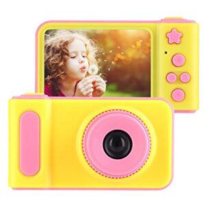 shanrya digital camera, suitable for playing children camera, ideal gift 1080p resolution traveller for home artist photographer(pink)