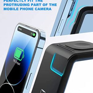 Wireless Charging Station,3 in 1 Fast Charger Stand Compatible with iPhone 14/13/12/11 Pro Max/X/Xs Max/8/8 Plus, iWatch Series ultra/8/7/6/5/SE/4/3/2, AirPods 3/2/pro/pro 2