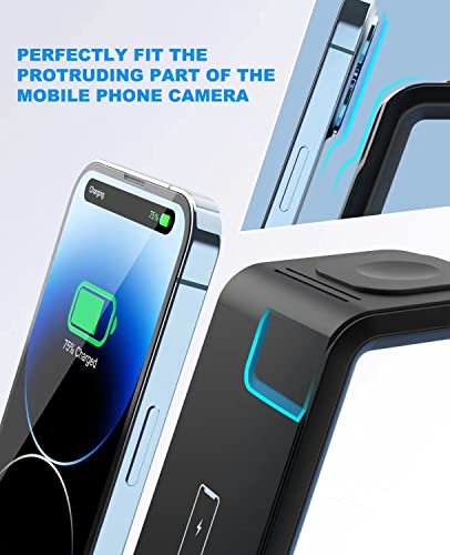 Wireless Charging Station,3 in 1 Fast Charger Stand Compatible with iPhone 14/13/12/11 Pro Max/X/Xs Max/8/8 Plus, iWatch Series ultra/8/7/6/5/SE/4/3/2, AirPods 3/2/pro/pro 2