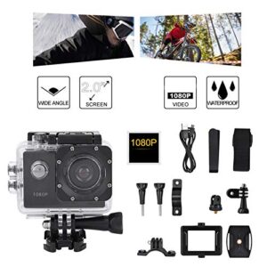 Jopwkuin 1080P Camera, Large Capacity Ultra HD Camera Multi-Functions LCD Screen Camera for Outdoor(Black)