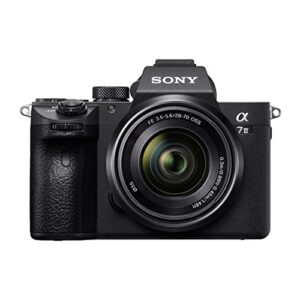 Sony Alpha a7 III Full Frame Camera with 28-70mm Lens Bundle with Camera and Tripod, Battery Grip, Battery (2-Pack) and Dual Charger, Software Kit, Memory Card, Case, and Cleaning Kit (8 Items)