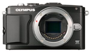olympus e-pl5 16mp mirrorless digital camera with 3-inch lcd, body only (black)