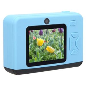 kids camera, 20mp hd children digital camera with 2.0″ ips display screen, cartoon style digital video camera with front and rear dual camera, gifts for 3-12 years old(blue)