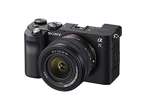 Sony Alpha a7C Full-Frame Compact Mirrorless Camera with FE 28-60mm Lens (Black) Essentials Bundle (5 Items)