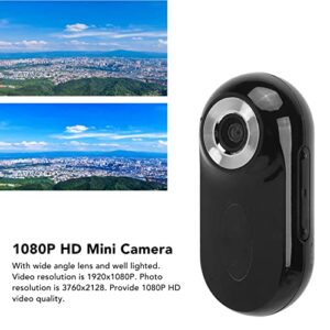 Motion Camera, Outdoor Camera DC5V 1080P HD Image 0.96in Screen Loop Image Recording with Silicone Cover for Home for Mountaineering (Black)