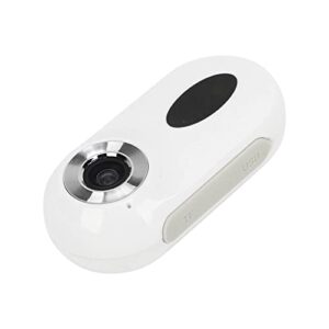 Motion Camera, Outdoor Camera DC5V 1080P HD Image 0.96in Screen Loop Image Recording with Silicone Cover for Home for Mountaineering (White)