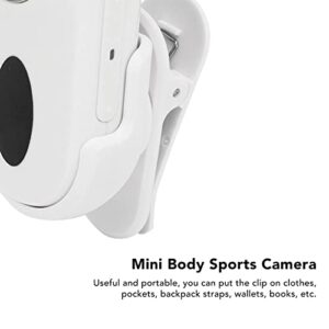 Motion Camera, Outdoor Camera DC5V 1080P HD Image 0.96in Screen Loop Image Recording with Silicone Cover for Home for Mountaineering (White)