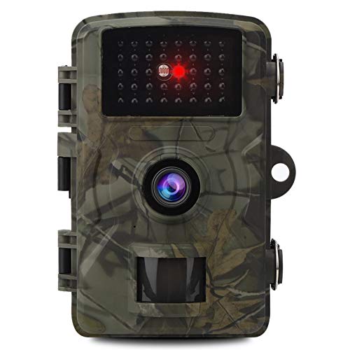 Shipenophy Infrared Camera, Waterproof High Definition Waterproof Camera Durable 1080P High Definition Plastic for Hunting Camera for Night