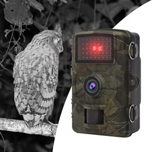 Shipenophy Infrared Camera, Waterproof High Definition Waterproof Camera Durable 1080P High Definition Plastic for Hunting Camera for Night