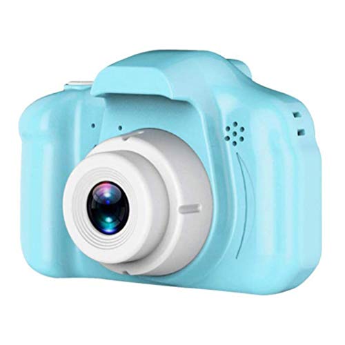 LKYBOA Kids Portable Digital Video Camera 2 Inch LCD Screen Display Camera Digital Cameras Shockproof Digital Video Camera Toy Birthday Gift (Color : Blue)