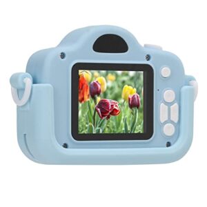 children digital camera, 15 frames food grade abs kids camera for children for school activity(blue)