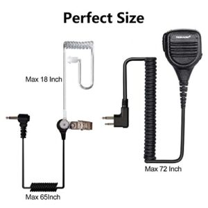 TIDRADIO Speaker Mic PTT Radio Mic Shoulder Microphone Compatible for Motorola Radios BPR40 CP200 CP200D CP185 CP110 CLS1410 CLS1110 PR400 RDU4100 RDU2080D Walkie Talkie