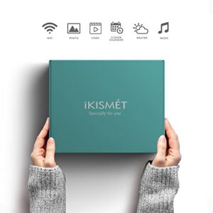 Ikismet Digital Photo Frame, Digital Picture Frame Smart Photo Frame with 1280x800 IPS Touch Screen, Auto-Rotate and Slide Show, Share Moments via Frameo APP from Anywhere (Black)