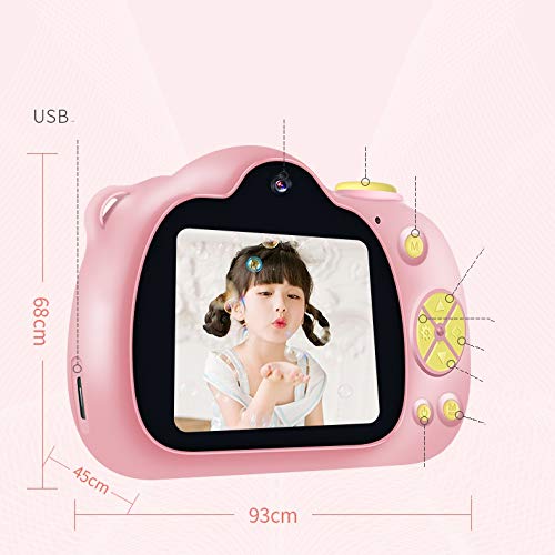 LKYBOA Children's Digital Camera Toy Cartoon Can Take 58 Million Prints for Student Day Gifts (Color : A)