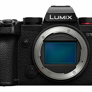 Panasonic LUMIX S5 4K Mirrorless Full-Frame L-Mount Camera (Body Only) with S-S85 LUMIX S Series 85mm f/1.8 Lens and DMW-BLK22 Battery Bundle (3 Items)