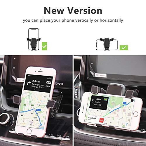 AYADA Phone Holder Compatible with Toyota Corolla 2020 2021 E210, Corolla Phone Mount Holder Upgrade Design Gravity Auto Lock Stable Easy to Install Corolla 2020 Accessories S SE LE 1.8 Hatchback
