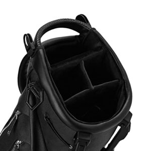 TaylorMade Unisex-Adult 2022 Vessel Lite Lux Premium Stand Bag, Black