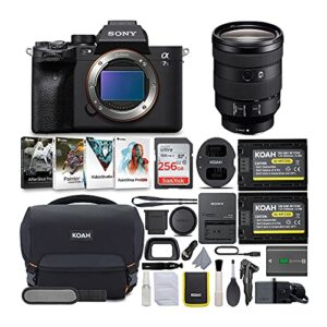 sony alpha a7s iii mirrorless digital camera with 24-105mm g-series lens bundle (6 items)
