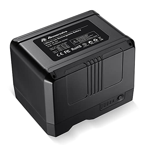 Powerextra V Mount/V Lock Battery - 222Wh 14.8V 15000mAh Rechargeable Li-ion Battery for Broadcast Video Camcorder, Compatible with Sony HDCAM, XDCAM, Digital Cinema Cameras and Other Camcorders