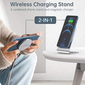 Magnetic Wireless Charger for iPhone 14/13/12 - Mag Charger+20W USB C Adapter, Convertible Fast Wireless Charging Stand/Pad with 5ft USB-C Cable for iPhone 14/13/12 Pro Max Plus Mini,Mag-Safe Charger