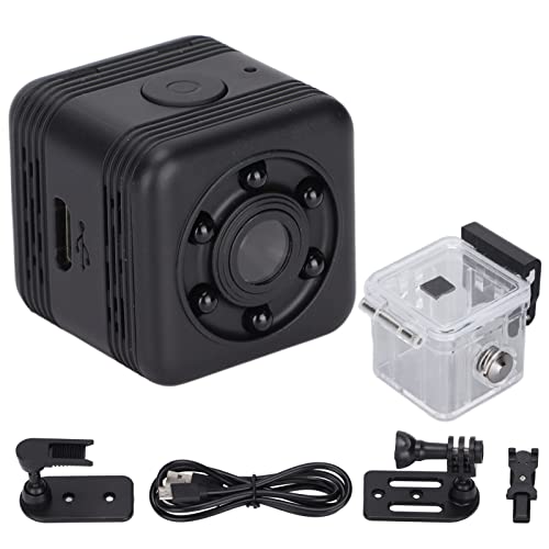 CUIFATI Action Camera with 6 Infrared Lights 30m Waterproof Design Memory Card Loop Recording 300mah Lithium Ion Battery Support WiFi Connection Suitable for Many Scenes.