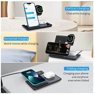 Wireless Charger,ANYLINCON 3 in 1 Wireless Charger Station for Apple iPhone/iWatch/Airpods,iPhone 14,13,12,11 (Pro, Pro Max)/XS/XR/XS/X/8(Plus),iWatch 7/6/SE/5/4/3/2,AirPods 3/2/pro