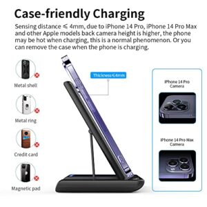 Wireless Charger,ANYLINCON 3 in 1 Wireless Charger Station for Apple iPhone/iWatch/Airpods,iPhone 14,13,12,11 (Pro, Pro Max)/XS/XR/XS/X/8(Plus),iWatch 7/6/SE/5/4/3/2,AirPods 3/2/pro