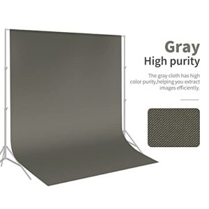 NEEWER 6x9 feet/1.8x2.8m Photo Studio 100% Pure Polyester Collapsible Backdrop Background for Photography, Video and Television (Backdrop ONLY) - Grey