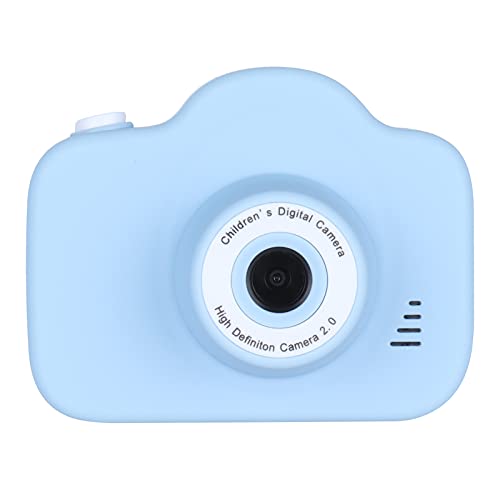 Entatial Child Camera, Child Camera with Front and Rear Dual Cameras 2.0‑inch Full‑Color IPS Screen for Home for Outdoor for Travel(Blue)