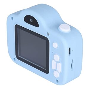 Entatial Child Camera, Child Camera with Front and Rear Dual Cameras 2.0‑inch Full‑Color IPS Screen for Home for Outdoor for Travel(Blue)