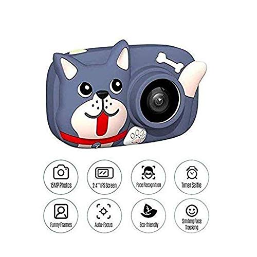 LKYBOA Digital Camera for Kids, 1080P Rechargeable Shockproof Kids Camera with 16GB SD Card for Boys Ideal Toy for 3-12 Years Old Girls