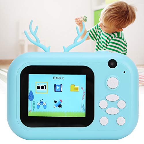 2.4 Inch Kids Digital Camera 1920 x 1080 IPS Eye Protection Screen, Thermal Print Camera, Selfie Camera Toys with 3 Rolls of Printing Papers, Birthday Chistmas Gift