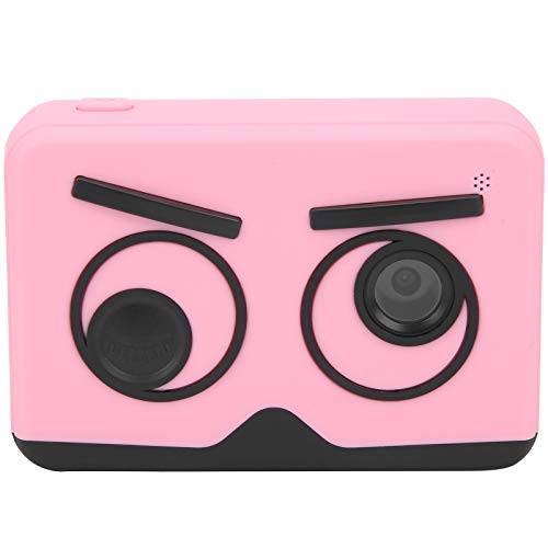 Aoutecen Anti‑Drop Children Camera, Cute Look 2.0in 20MP HD Anti‑Drop IPS Screen Children Camera with Large Capacity Battery for Gift(Pink)