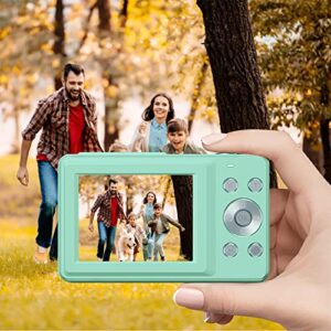 1080p hd camera with 2.5-inch tft-lcd screen, 16x digital zoom, electronic anti shake built-in flash, suitable for gifts to friends, parents and children